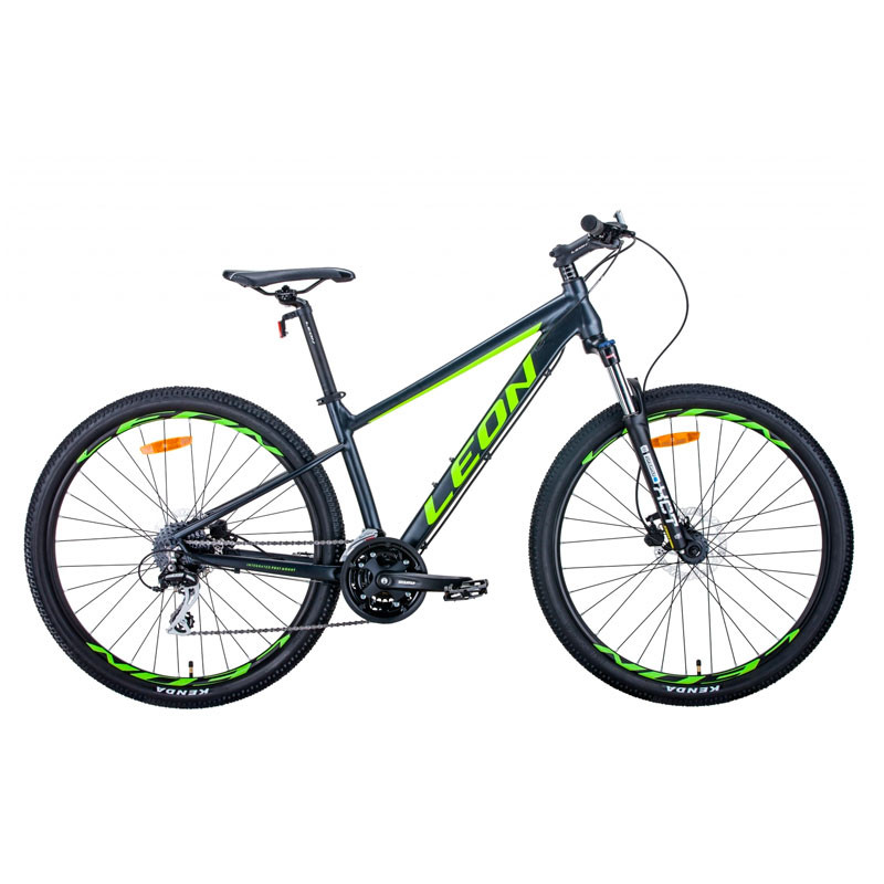 Велосипед 27.5" LEON XC-80 2021 антрацитно-жовтий з чорним (матовий)