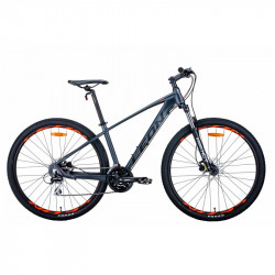 Велосипед 29" Leon TN-80 2021 графитовый с черным и оранжевым (матовый)