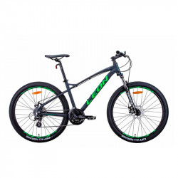 Велосипед 27.5" LEON XC-90 2021 графитовый с зеленым