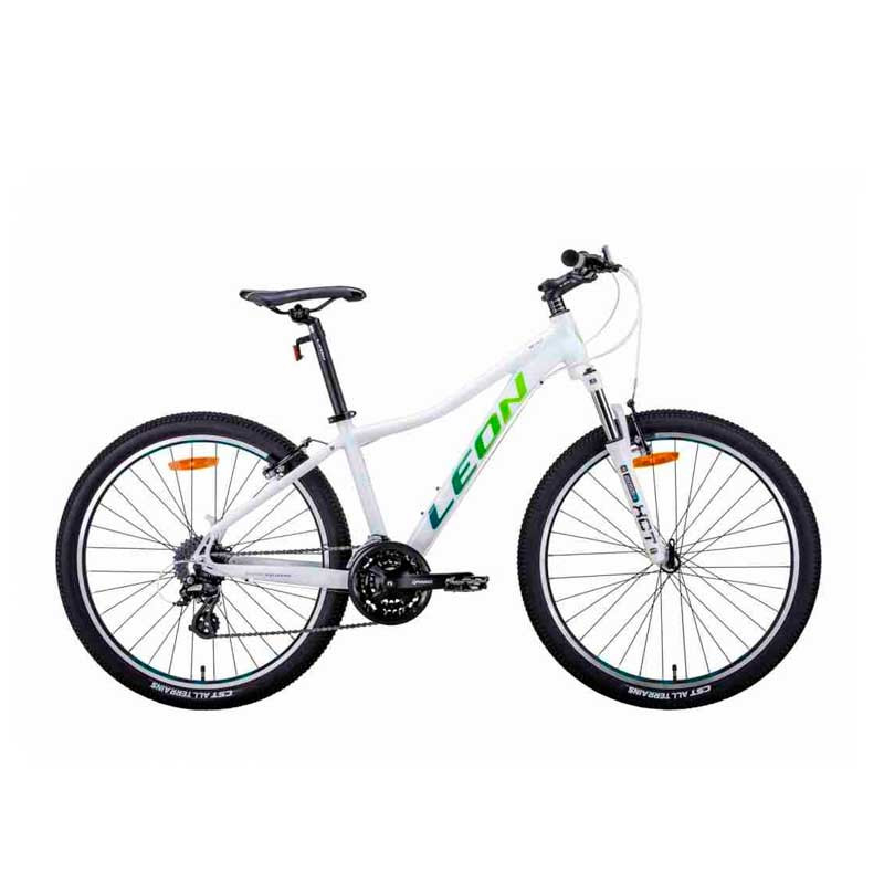 БУ Велосипед Leon HT-LADY 2021 15" бело-синий с салатным
