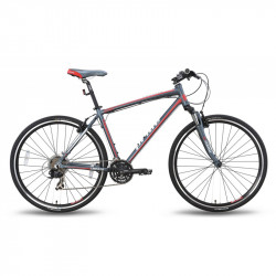 Уживаний велосипед Pride CROSS 1.0  сіро-червоний 17 (601)
